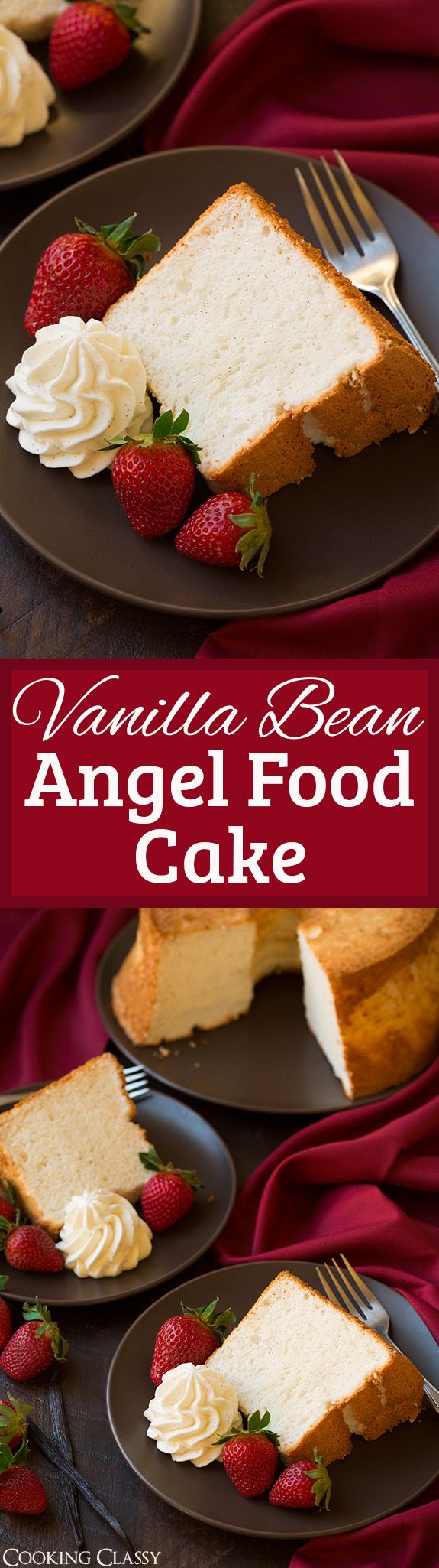 Vanilla Bean Angel Food Cake