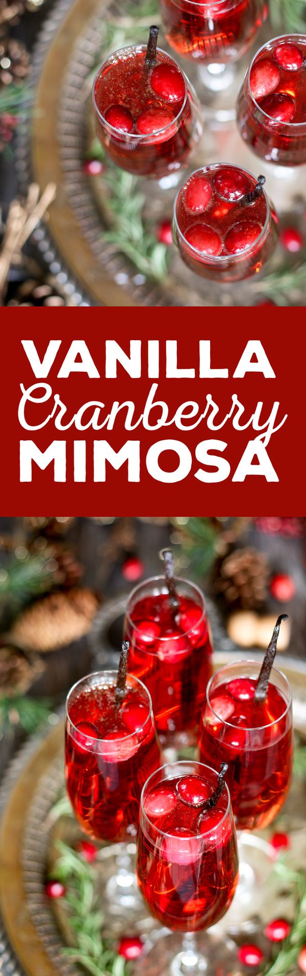 Vanilla Cranberry Mimosa