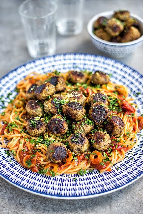 Vegan Aubergine 'Meatballs'