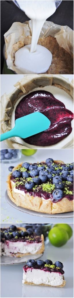 Vegan Blueberry Cheesecake with Lime