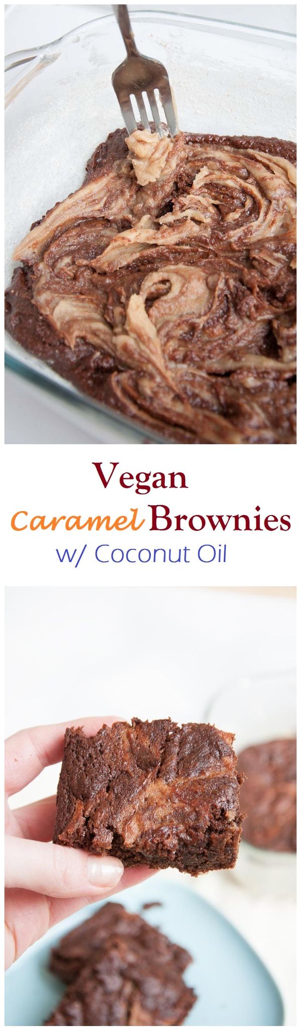 Vegan Caramel Brownies