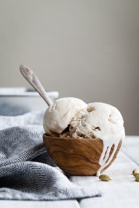 Vegan Cardamom Ice Cream