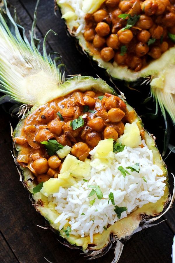 Vegan Chickpea Tikka Masala with Pineapple