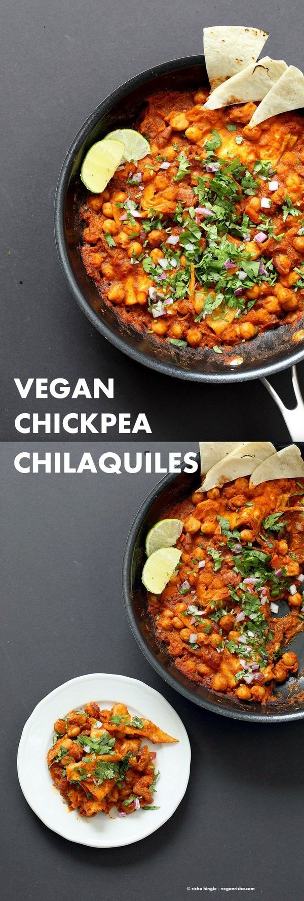 Vegan Chilaquiles with Chickpeas