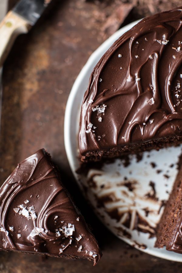 Vegan Chocolate Cake with Creamy Chocolate Almond Butter 