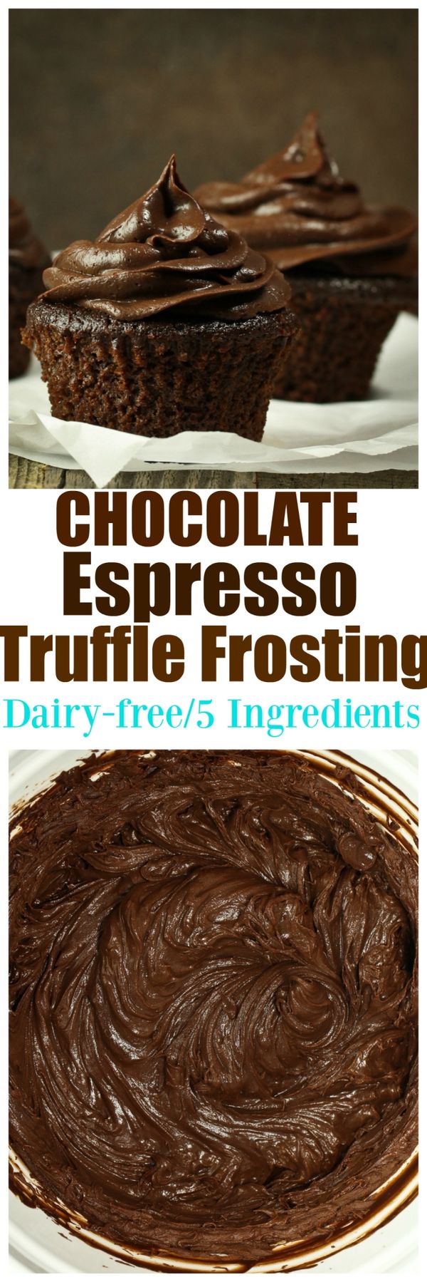 Vegan Chocolate Espresso Truffle Frosting