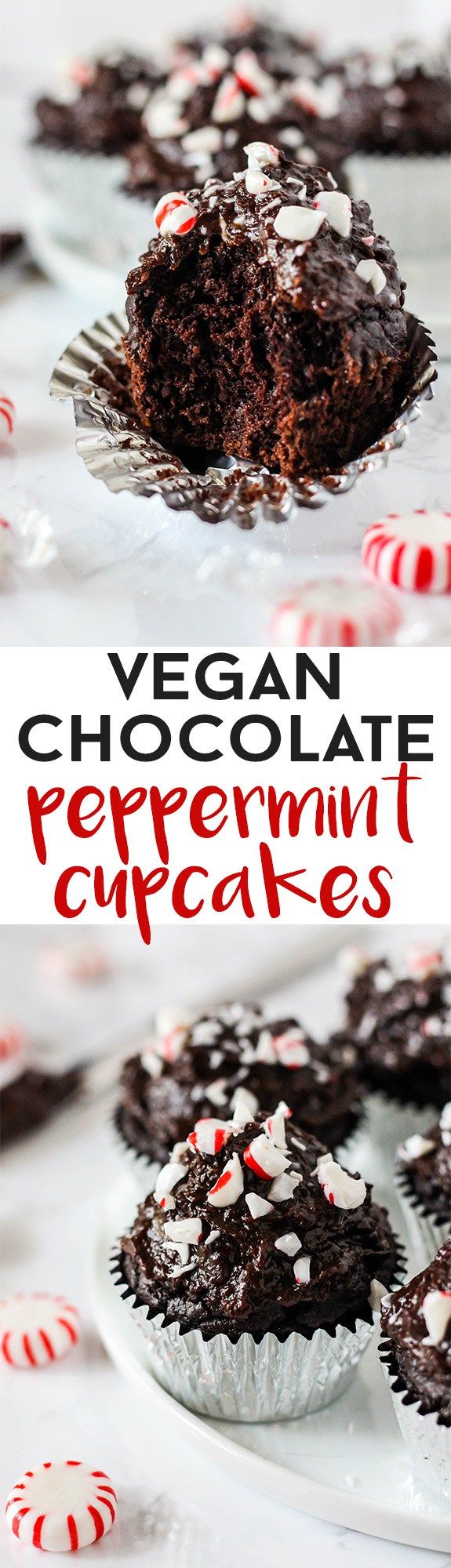 Vegan Chocolate Peppermint Cupcakes