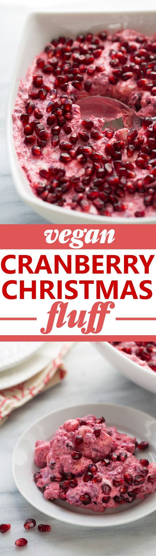 Vegan Cranberry Christmas Fluff