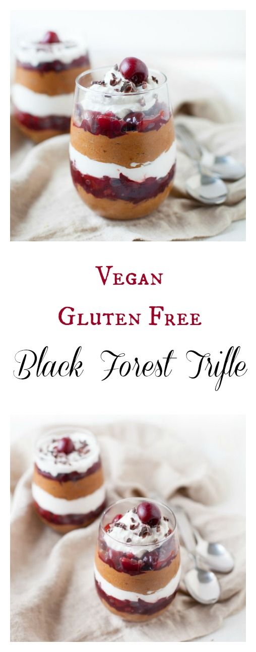 Vegan Gluten Free Black Forest Trifle