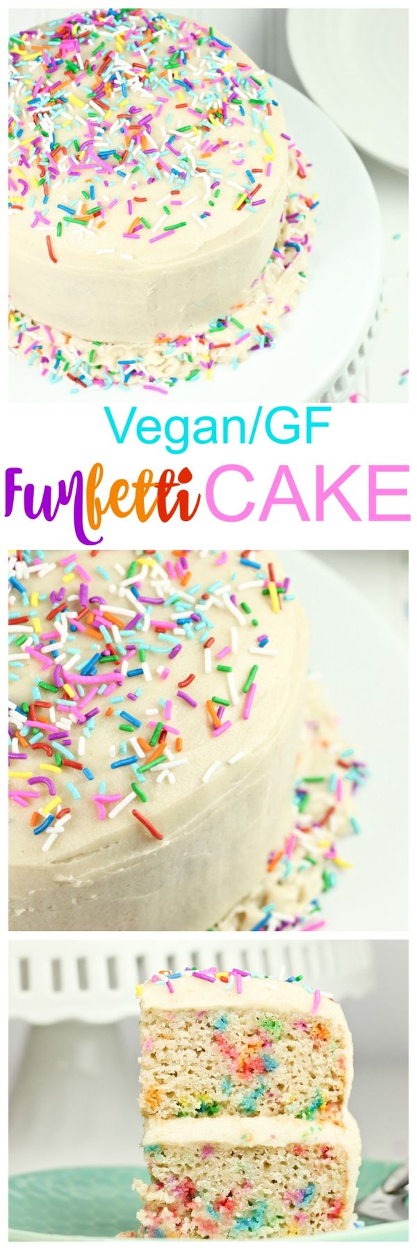 Vegan Gluten-Free Funfetti Birthday Cake