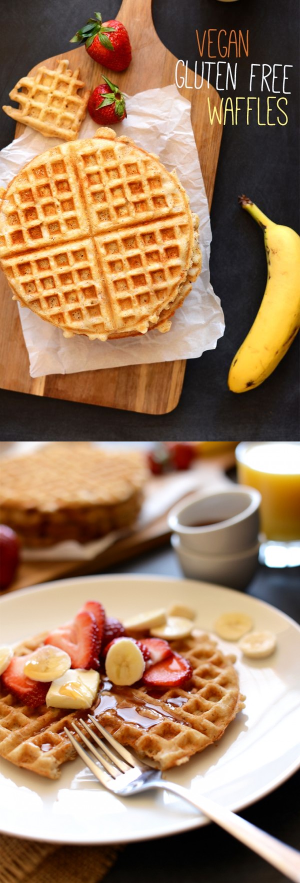 Vegan Gluten Free Oatmeal Waffles