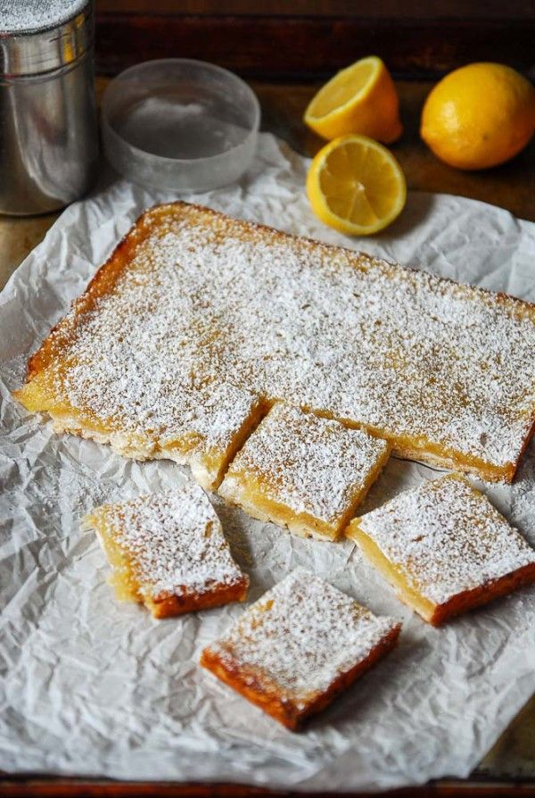 Vegan Lemon Bars with Shortbread Crust