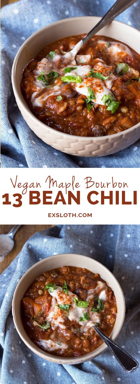 Vegan Maple Bourbon Chili