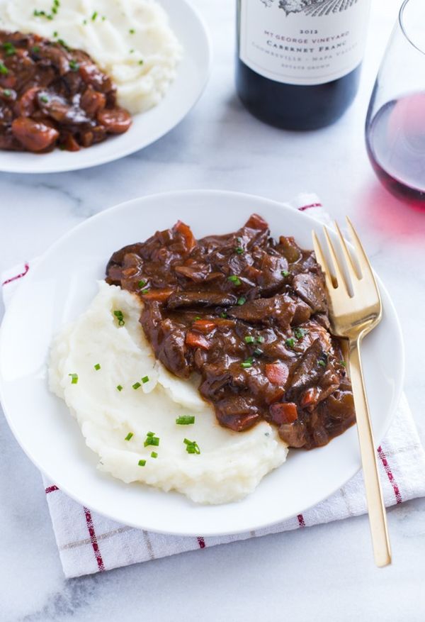 Vegan Mushroom Bourguignon