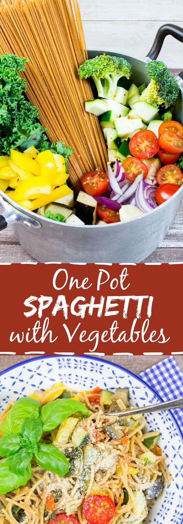 Vegan One Pot Spaghetti with Vegetables