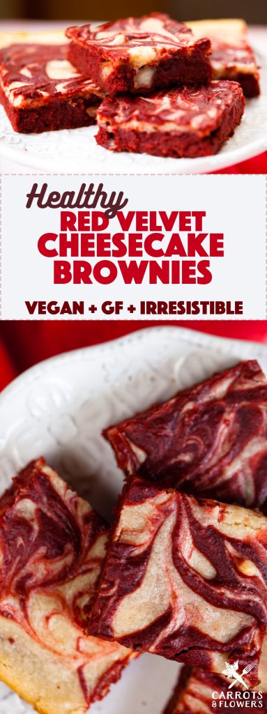 Vegan Red Velvet Cheesecake Brownies