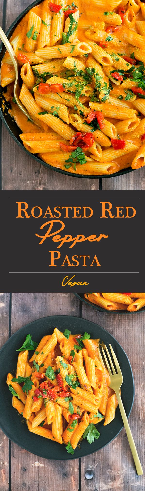 Vegan Roasted Red Pepper Pasta