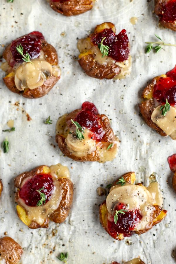 Vegan Thanksgiving-Style Smashed Potatoes