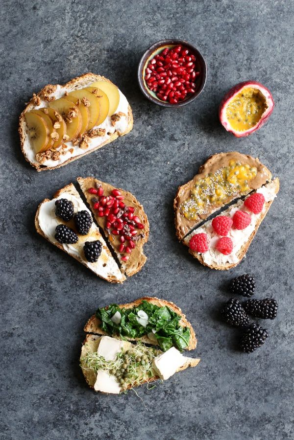 Vegan Toast 7 Ways without Avocado