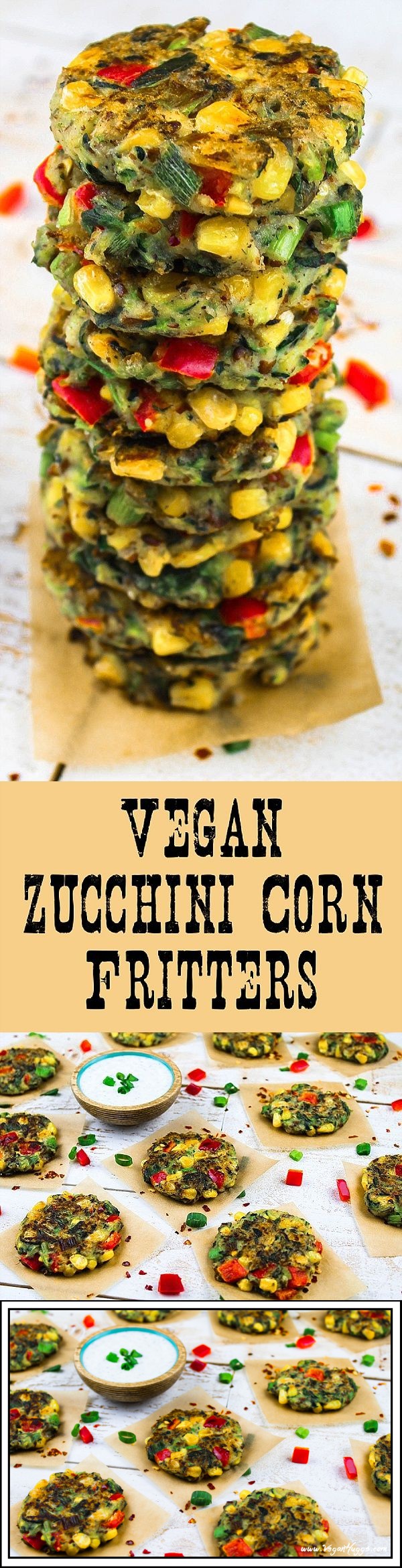 Vegan Zucchini-Corn Fritters