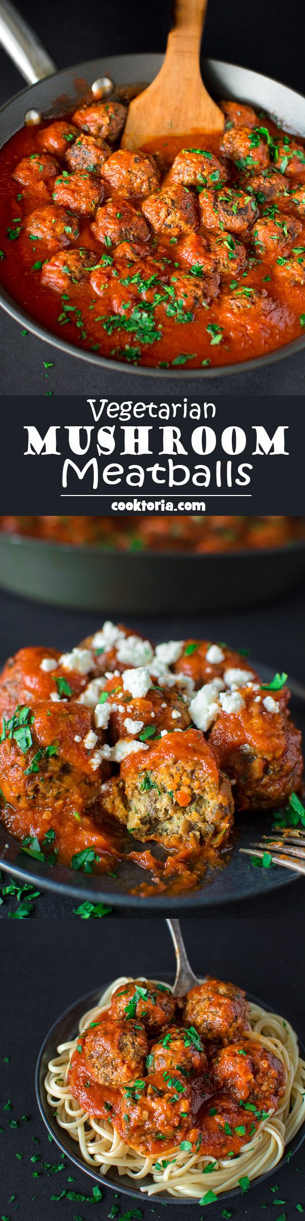 Vegetarian mushroom meatballs