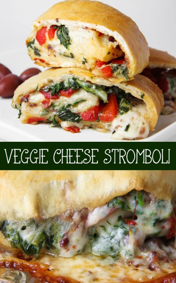 Veggie Cheese Stromboli