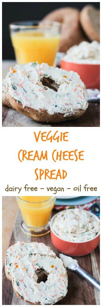 Veggie Cream Cheese Spread (Dairy Free