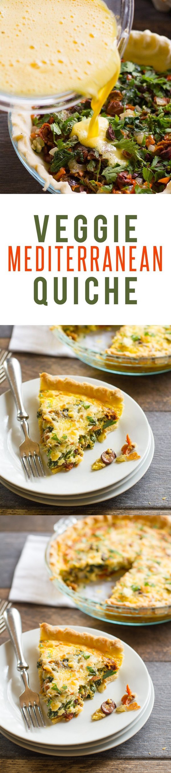 Veggie Mediterranean Quiche