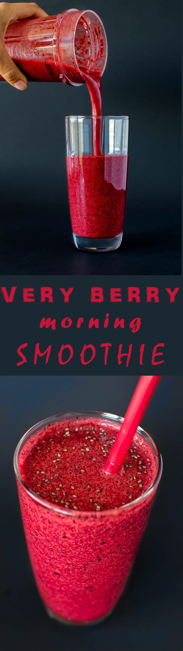 Very berry morning smoothie