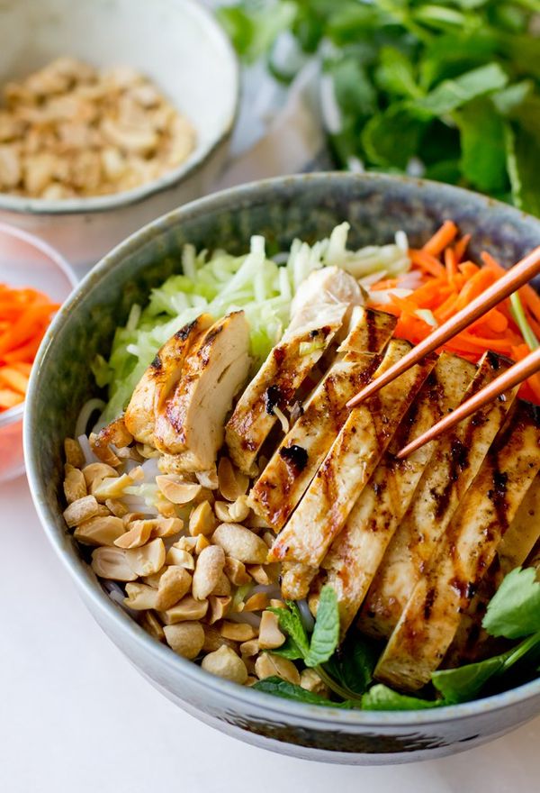Vietnamese Chicken Vermicelli Salad