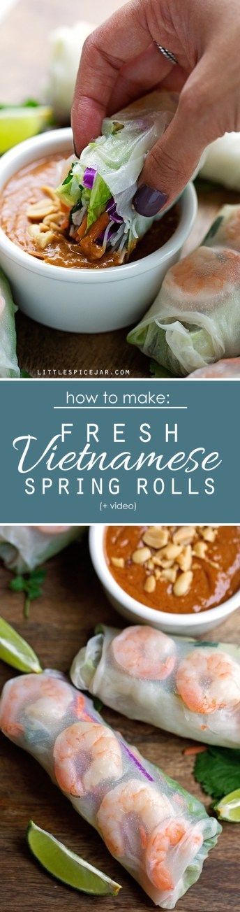 Vietnamese Fresh Spring Rolls (+Video