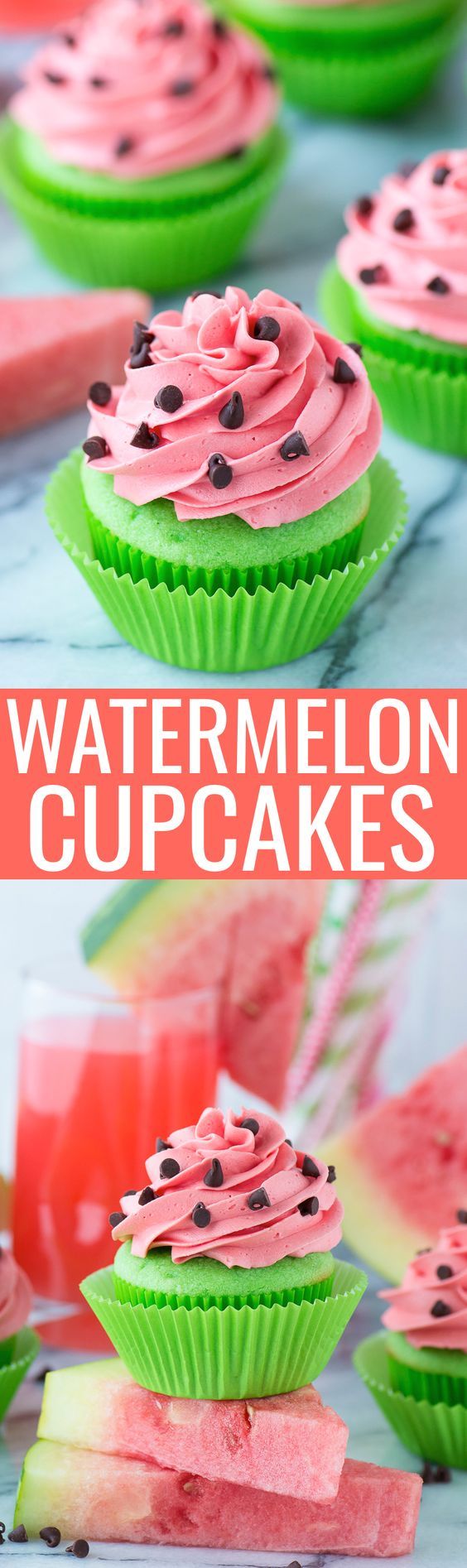 Watermelon Cupcakes