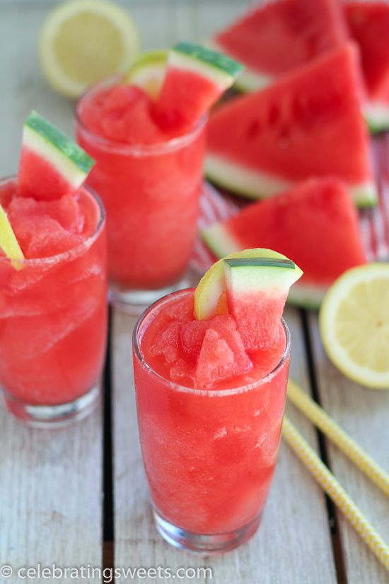 Watermelon Lemonade Slushies