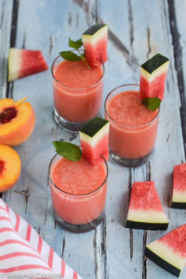 Watermelon Peach Smoothie