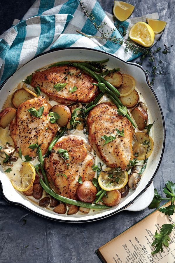 Weeknight Lemon Chicken Skillet Dinner