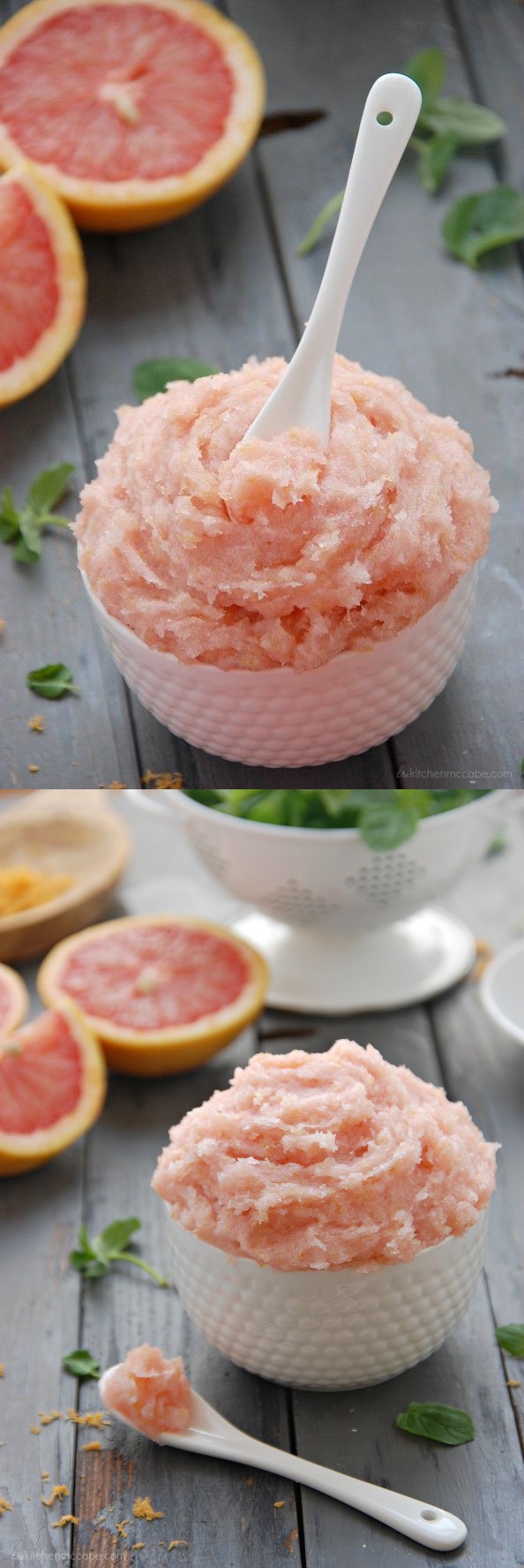 Whipped Grapefruit Mint Sugar Scrub