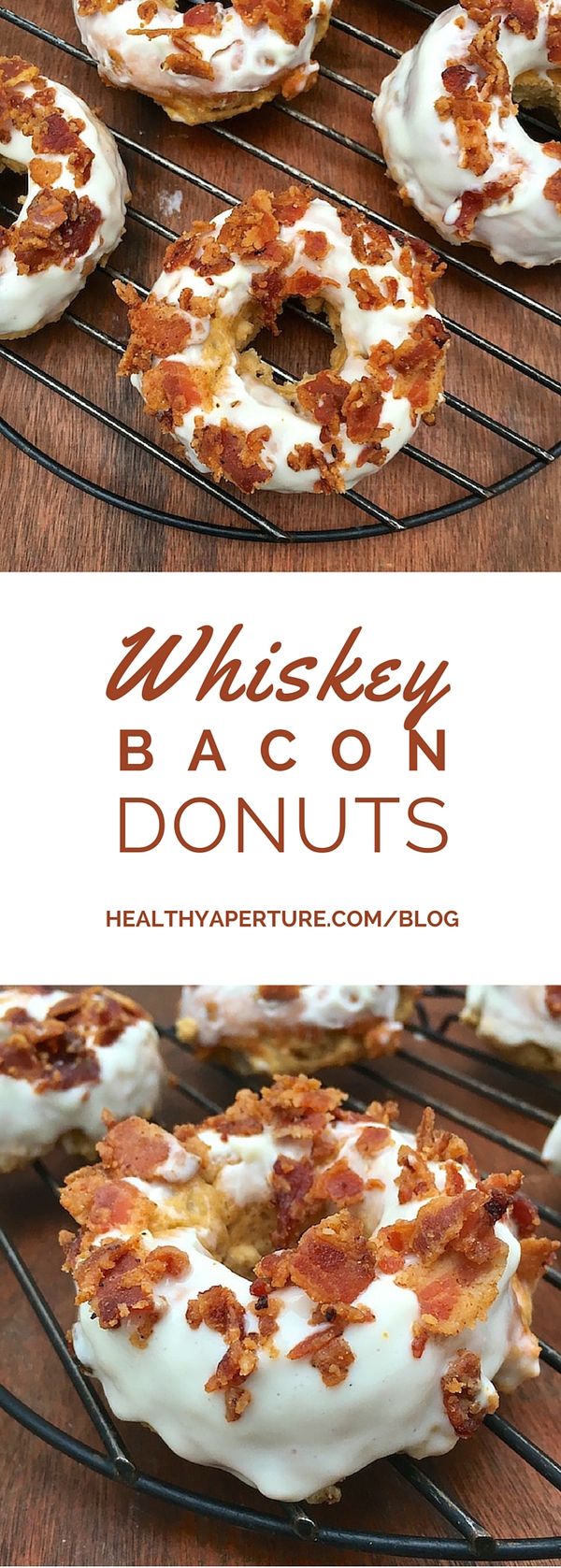Whiskey Bacon Baked Donuts