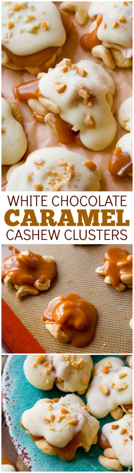 White Chocolate Caramel Cashew Clusters