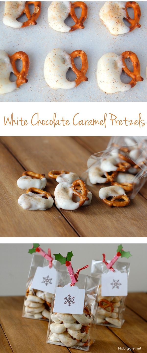 White Chocolate Caramel Pretzels