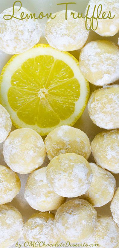 White Chocolate Lemon Truffles