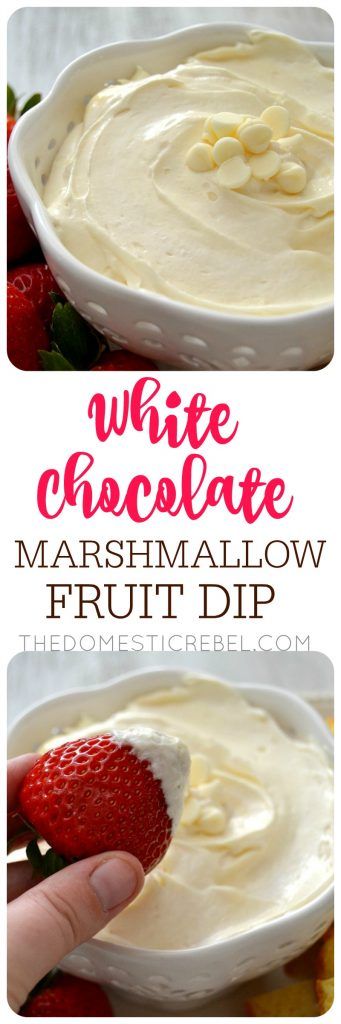White Chocolate Marshmallow Dip
