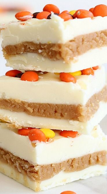 White Chocolate Peanut Butter Truffle Bars