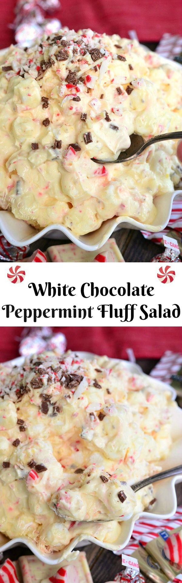 White Chocolate Peppermint Fluff Salad