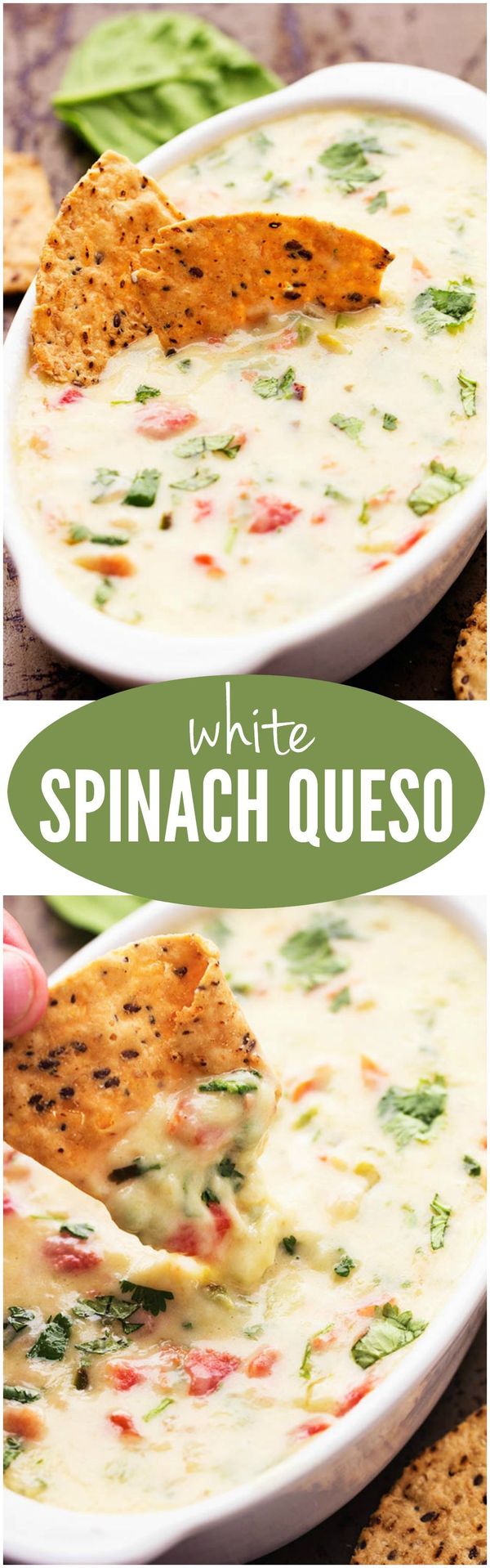 White Spinach Queso