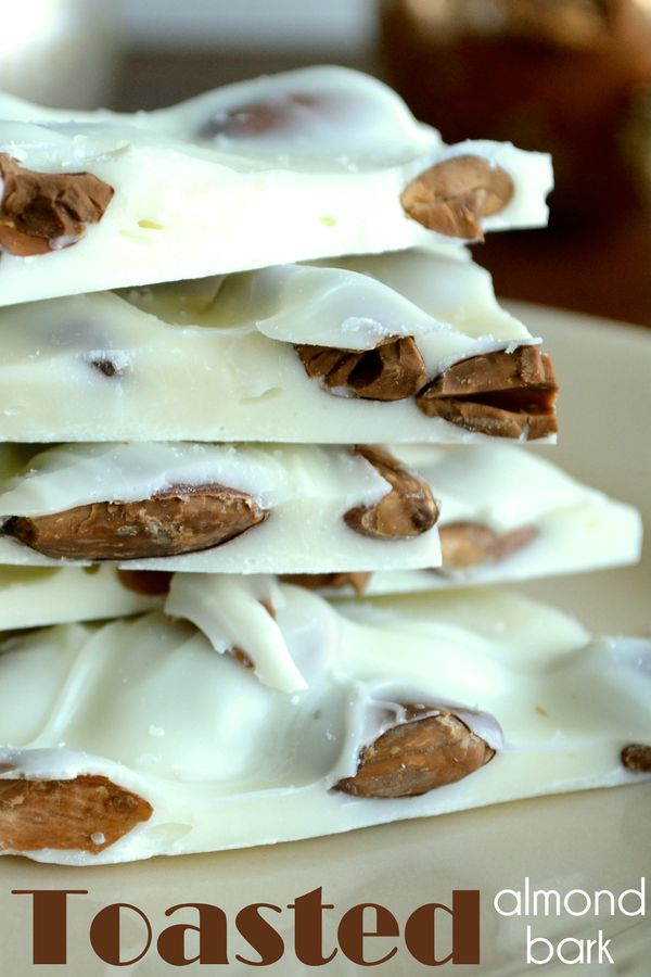 White Toasted Almond Bark with Sea Salt