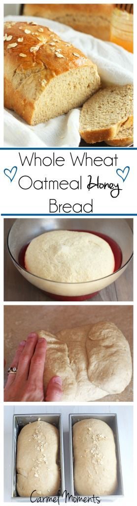 Whole Wheat Oatmeal Honey Bread