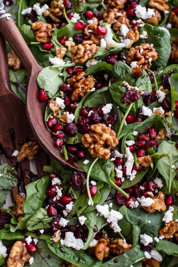 Winter Salad with Maple Candied Walnuts + Balsamic Fig Dressing (+ a BIG GIVEAWAY