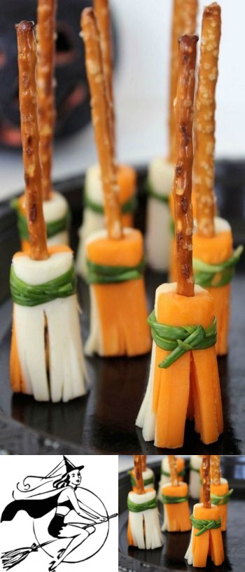 Witch's Broomstick Snacks | Easy Halloween Party Snacks