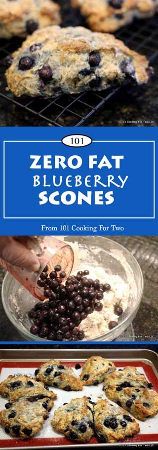 Zero Fat Blueberry Scones