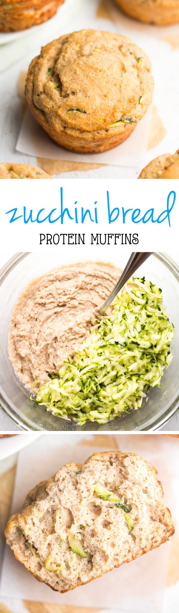 Zucchini Bread Protein Muffins